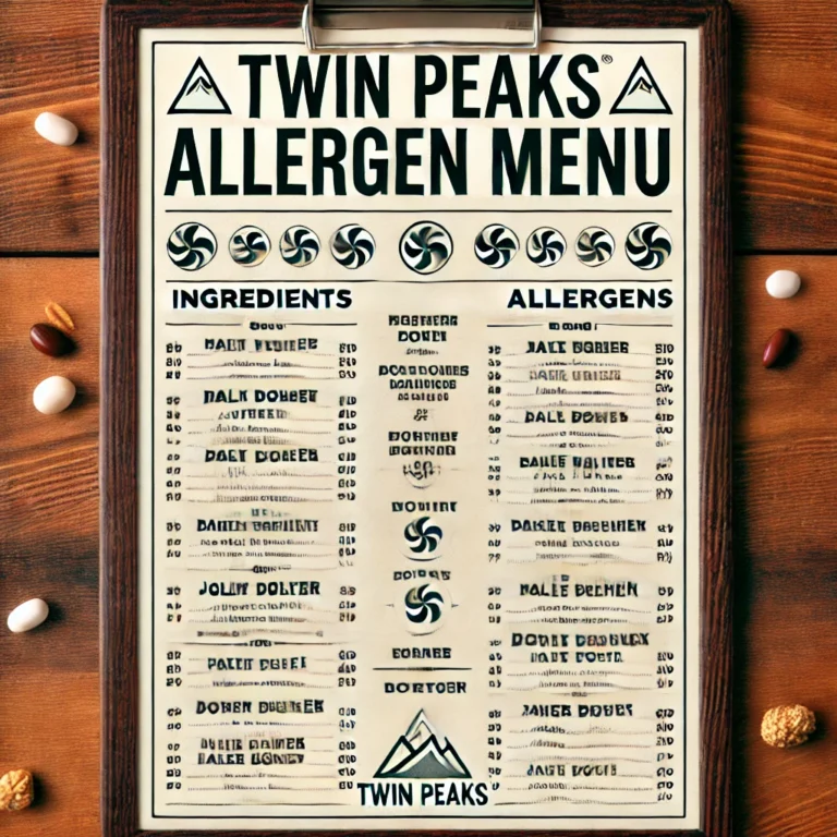 Discover the Ultimate twin peaks allergen menu Experience with Updated twin peaks allergen menu Prices and Comprehensive Allergen-Friendly Dining Options