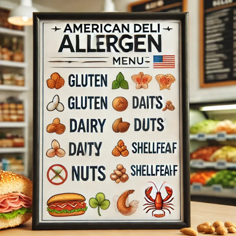 Explore the american deli menu & american deli prices: Your Ultimate Guide to the american deli allergen menu Experience