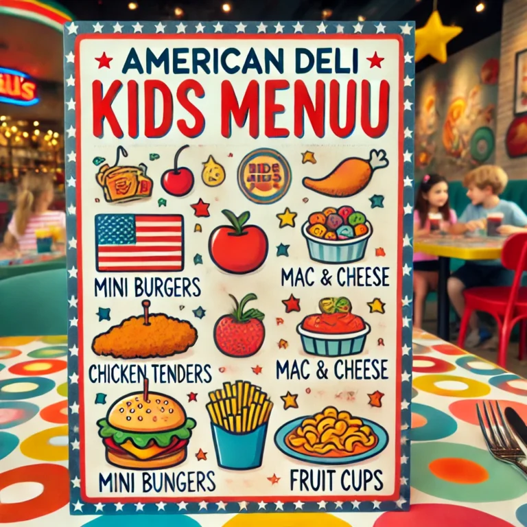 American Deli Menu & American Deli Prices: Discover the Family-Favorite American Deli Kids Menu Experience