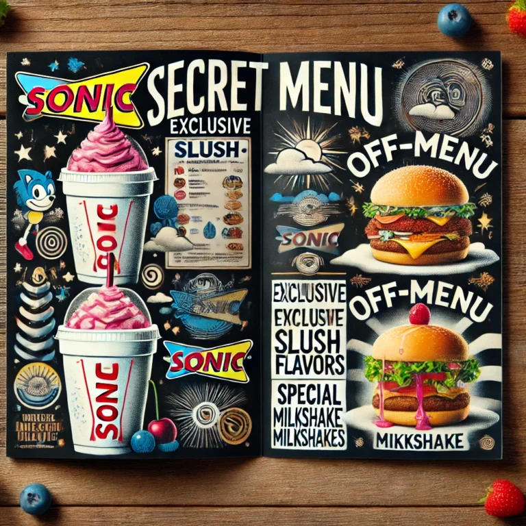 Discover the Ultimate sonic secret menu menu & sonic secret menu prices – Experience Exclusive Delights at sonic secret menu