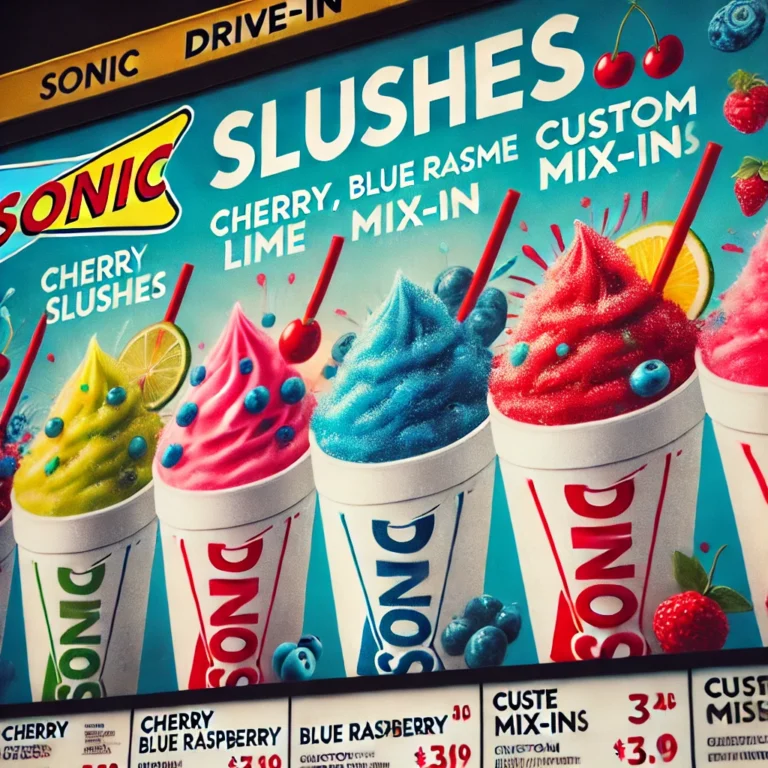 Discover the Ultimate sonic slush menu menu & sonic slush menu prices – Refreshing Treats and Exclusive Deals at sonic slush menu