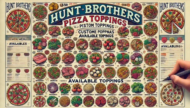 Discover the Ultimate hunt brothers pizza toppings menu Experience: Fresh hunt brothers pizza toppings menu prices & Gourmet Toppings Galore