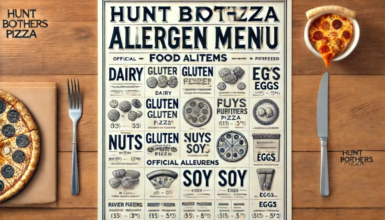 Discover the Ultimate hunt brothers pizza allergen menu Experience: Detailed hunt brothers pizza allergen menu prices, Allergen Information & Flavorful Options