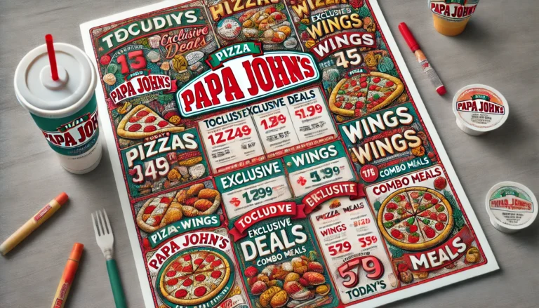 Papa John’s Menu Deals Today (2025) – Best Offers & Complete Price List