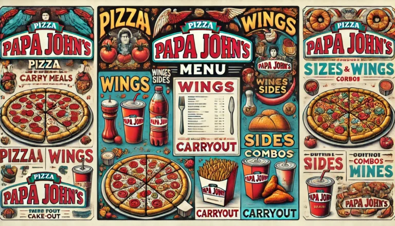 Papa John’s takeout Menu 2025: Prices, Combos & Special Deals