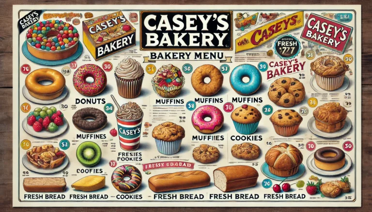 Casey’s Bakery menu – Artisanal Pastries & Fresh-Baked Goods | Est. 1985